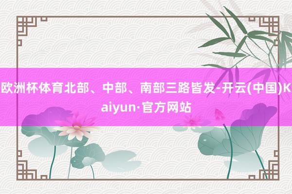 歐洲杯體育北部、中部、南部三路皆發-開云(中國)Kaiyun·官方網站