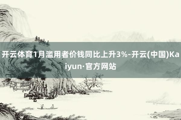 開(kāi)云體育1月濫用者價(jià)錢(qián)同比上升3%-開(kāi)云(中國(guó))Kaiyun·官方網(wǎng)站